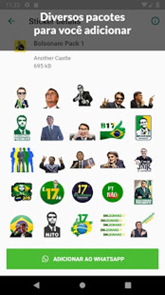 Imagen 0 para Stickers Bolsonaro - WASt…