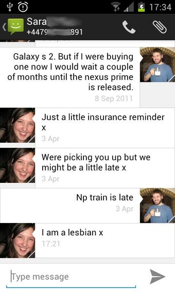 Image 0 for SMS from Android 4.4 with…