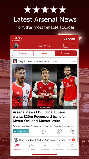 Imagen 0 para News for Arsenal - Live S…