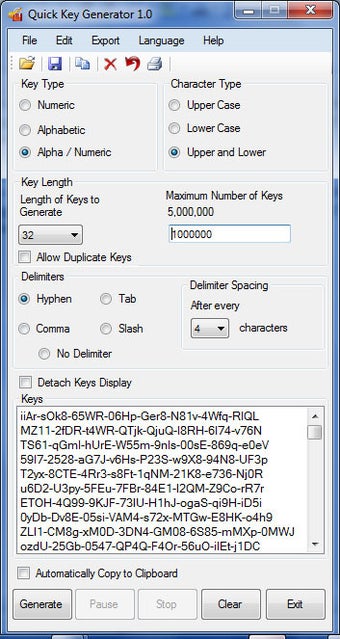 Image 0 for Quick Key Generator
