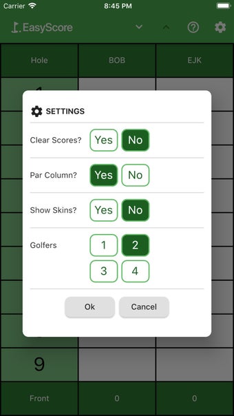 Image 2 for EasyScore Golf Scorecard