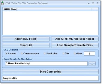 Imagen 0 para HTML Table To CSV Convert…