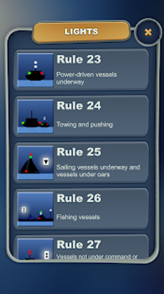 Imagen 3 para Lights and Shapes COLREG