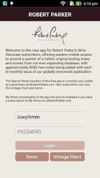 Image 0 for Robert Parker Wine Advoca…