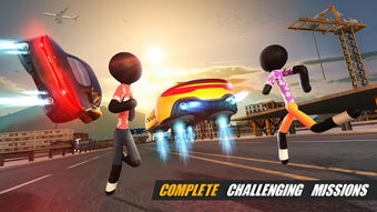 Imagen 1 para Stickman Gangster Thug Ci…