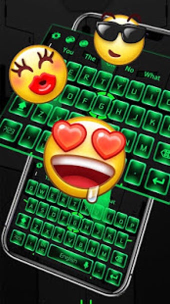 Image 2 for Green keyboard