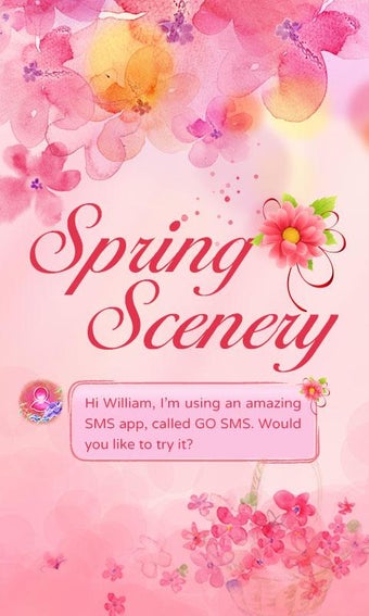 Image 3 for GO SMS SPRING SCENERY THE…