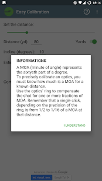 Image 2 for MOA Calculator (Easy Rifl…