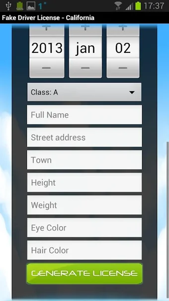 Image 0 for Driver License Generator