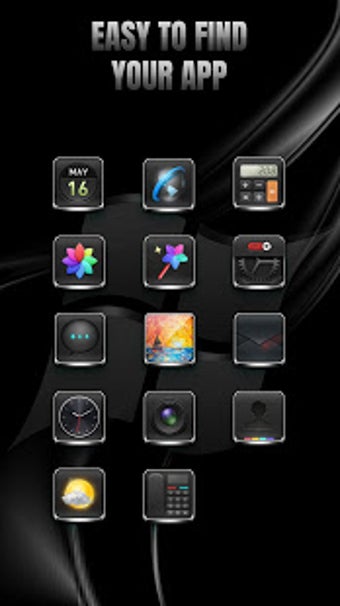Imagen 0 para Metallic Black Theme Laun…