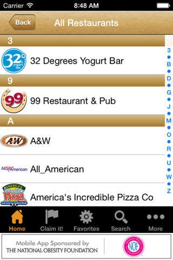 Imagen 0 para Restaurant Menu Nutrition