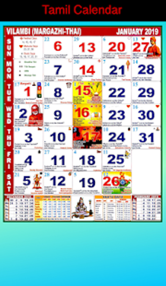 Image 2 for Tamil Calendar English 20…
