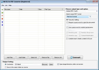 Image 0 for Ailt XLS to PDF Converter