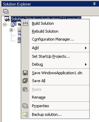 Imagen 0 para SolutionBackup VisualStud…