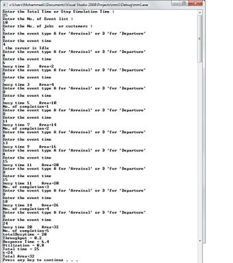 Image 0 for Single Server Queue SIMUL…