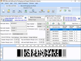 Image 0 for Barcode for Packaging Ind…
