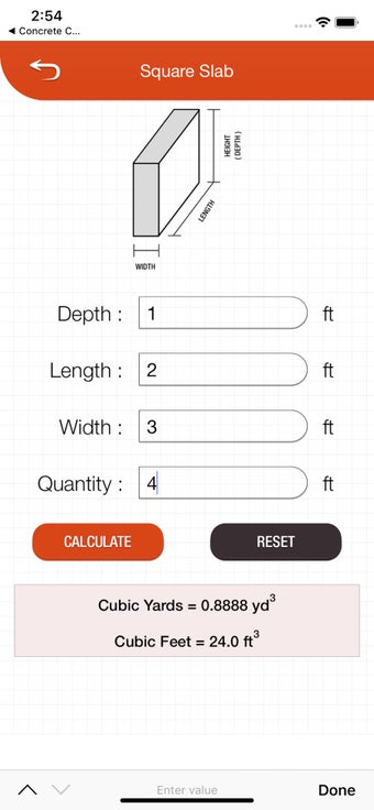 Image 1 for Concrete Calculator and M…