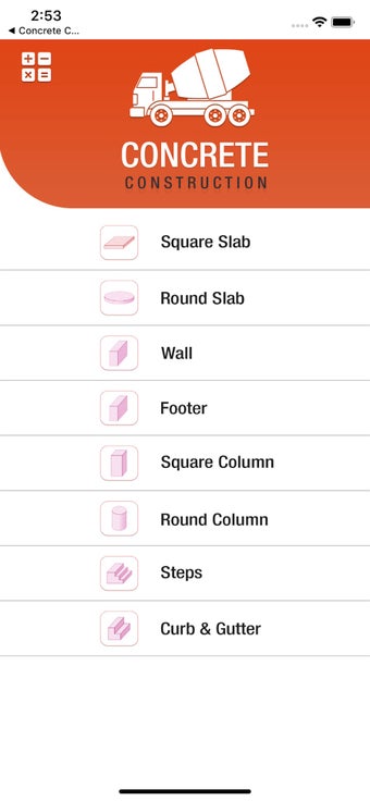 Image 0 for Concrete Calculator and M…