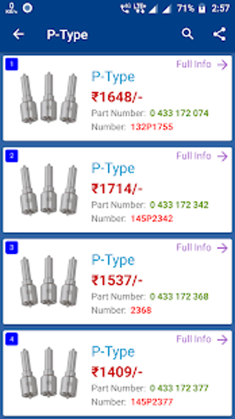 Image 3 for Fuel Injection Price List…