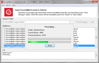 Image 0 for IncrediMail to Outlook Tr…