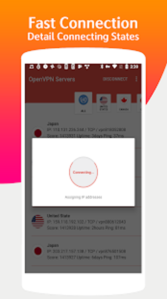 Imagen 3 para OvpnSpider - One VPN Open…
