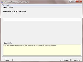 Image 0 for EBR Video Squeeze Page Ge…