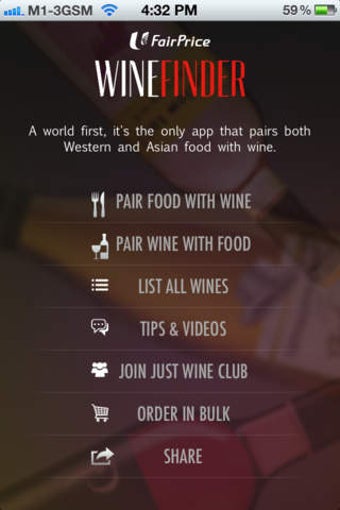 Image 0 for Wine Pairing App