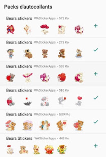 Imagen 1 para WAStickerApps - Teddy Bea…