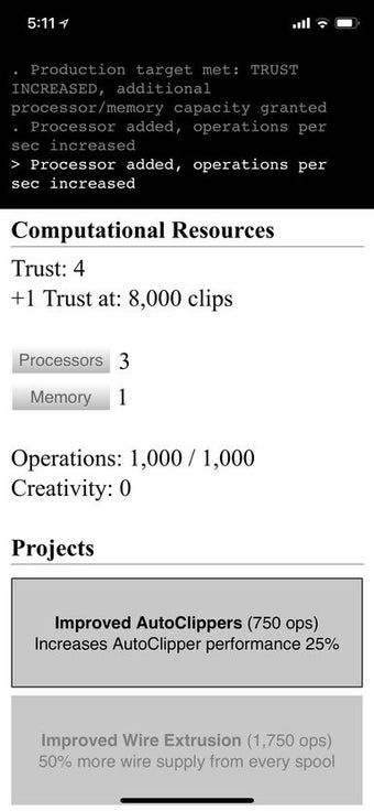 Image 0 for Universal Paperclips