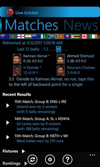 Image 1 for Live Cricket for Windows …