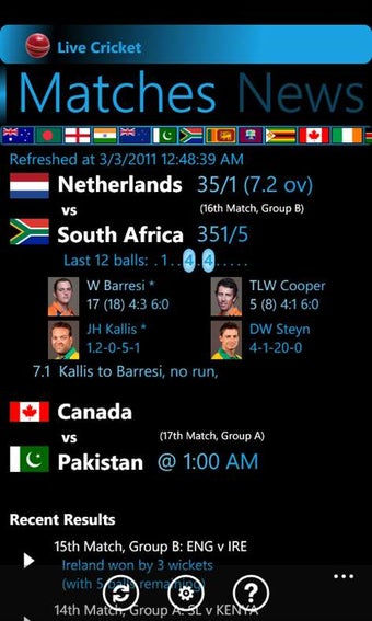 Image 0 for Live Cricket for Windows …