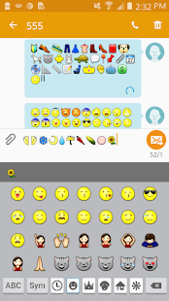 Image 1 for Emoji Font for FlipFont 5