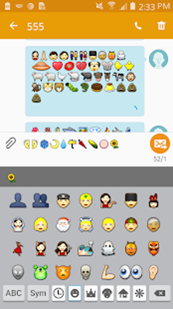 Image 2 for Emoji Font for FlipFont 5