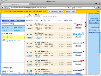 Image 1 for InvisibleHand for Firefox