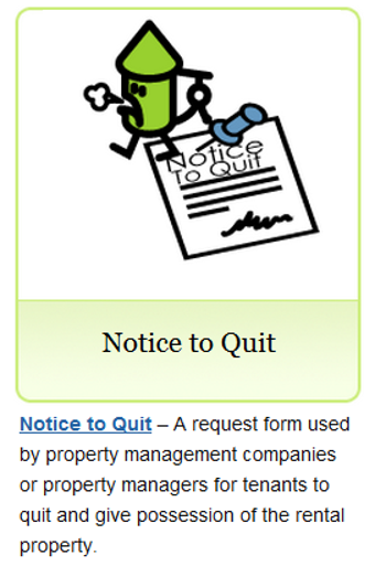 Image 1 for Notice to Quit Forms