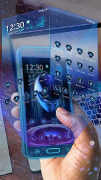 Imagen 1 para 3D Neon Alien Galaxy Them…