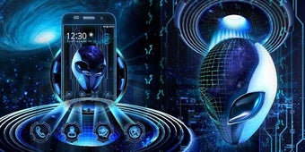 Imagen 3 para 3D Neon Alien Galaxy Them…