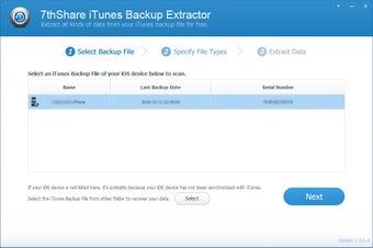 Image 0 for 7thShare iTunes Backup Ex…