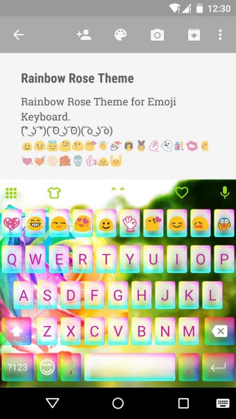 Imagen 0 para Rainbow Rose Emoji Keyboa…