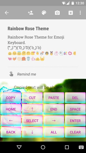 Imagen 2 para Rainbow Rose Emoji Keyboa…