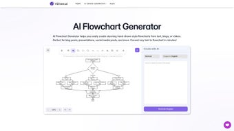 Imagen 0 para Vdraws AI Flowchart Gener…