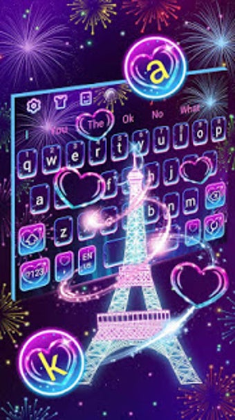 Image 0 for Neon Paris Eiffel Tower K…