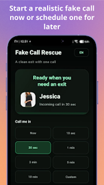 Imagen 0 para Fake Call Rescue: Quick E…