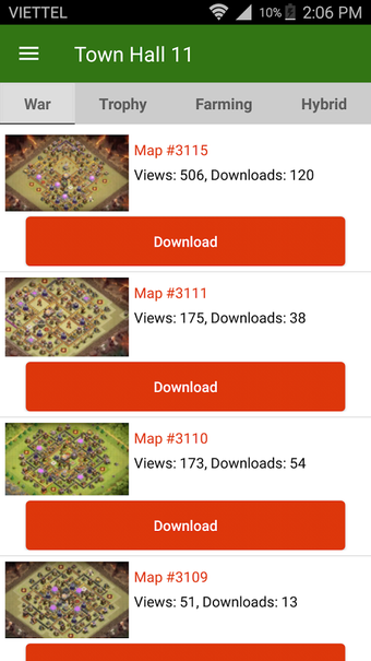 Imagen 2 para Maps of Clash of Clans 20…