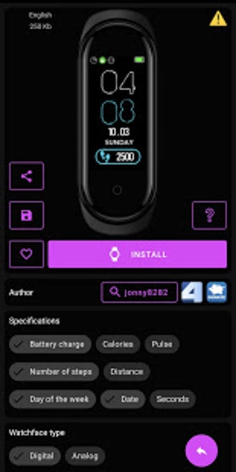 Image 1 for MiBand5 - WatchFace for X…