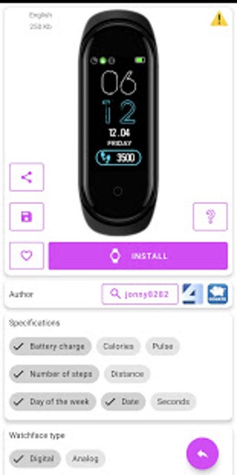Image 1 for MiBand5 - WatchFace for X…