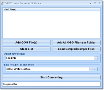 Image 0 for OGG To WAV Converter Soft…