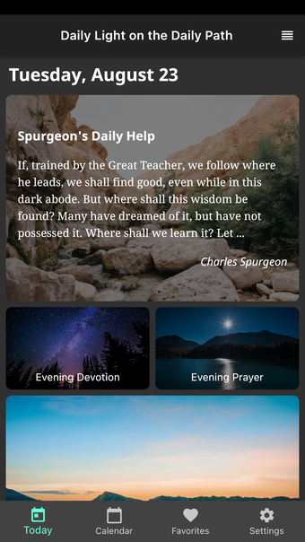Imagen 0 para Daily Light on the Daily …