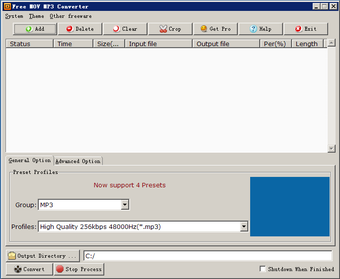 Image 0 for Free MOV MP3 Converter
