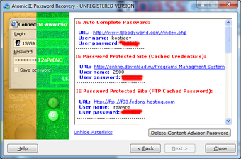 Imagen 0 para Atomic IE Password Recove…